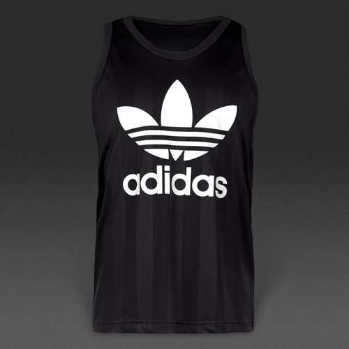 Adidas Originals Trefoil Tank Black for Men